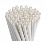 WHITE PAPER STRAWS 8X200MM - 4250