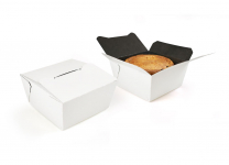 WHITE FOODBOX SMALL 11X11X7CM X280