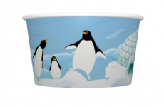 ICE CREAM TUB PLASTIC FREE 4oz X1000