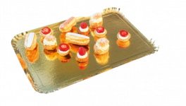 GOLD PLATTER TRAY LARGE X 25(Z)