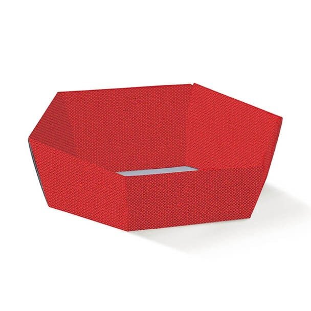 HEXAGON TRAY RED 29X23X8 X30(38050)