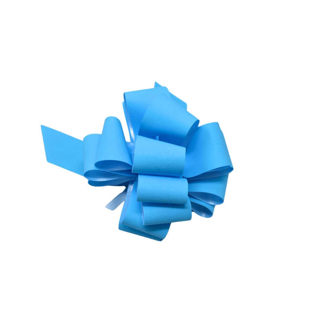 BOW POMPOM BABY BLUE 35MM X50 (690881)